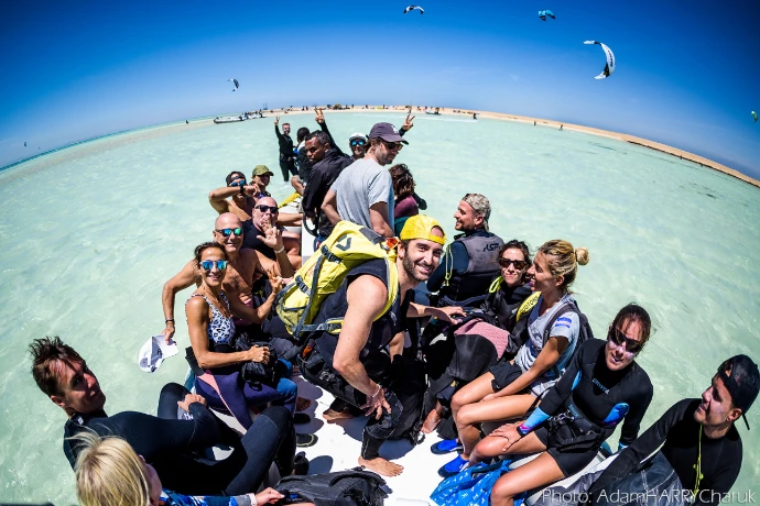 groupe de kitesurfeur
